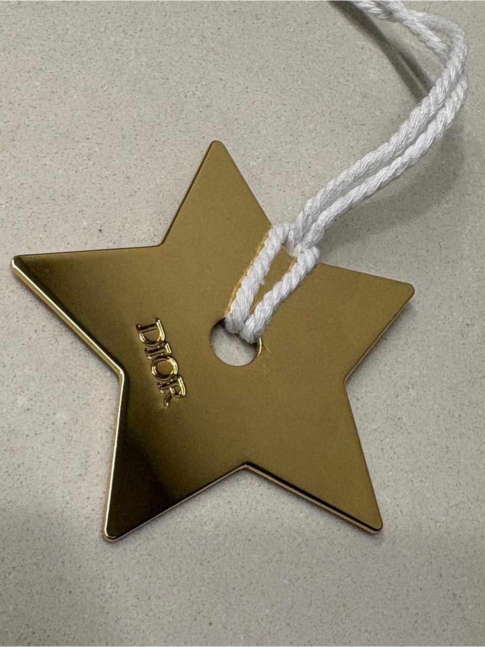 Dior Gold Star Metal Ornament Tag bag charm - Picture 4 of 10